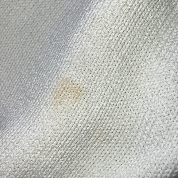 NAF NAF. VINTAGE. 1980’s SWEATER. WHITE W/PASTEL COLORS. NOSTALGIC. SUPER SOFT - Picture 12 of 12